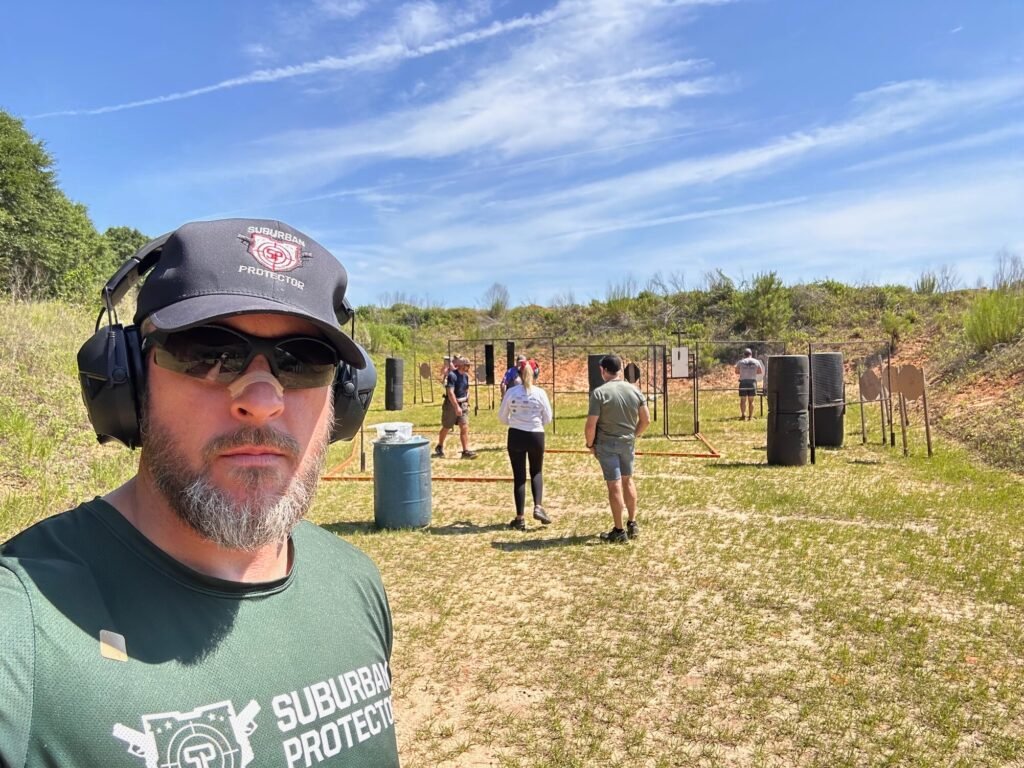 Mike Kneuer, firearm instructor for Delray Beach, Boca Raton and Boynton Beach, at the range