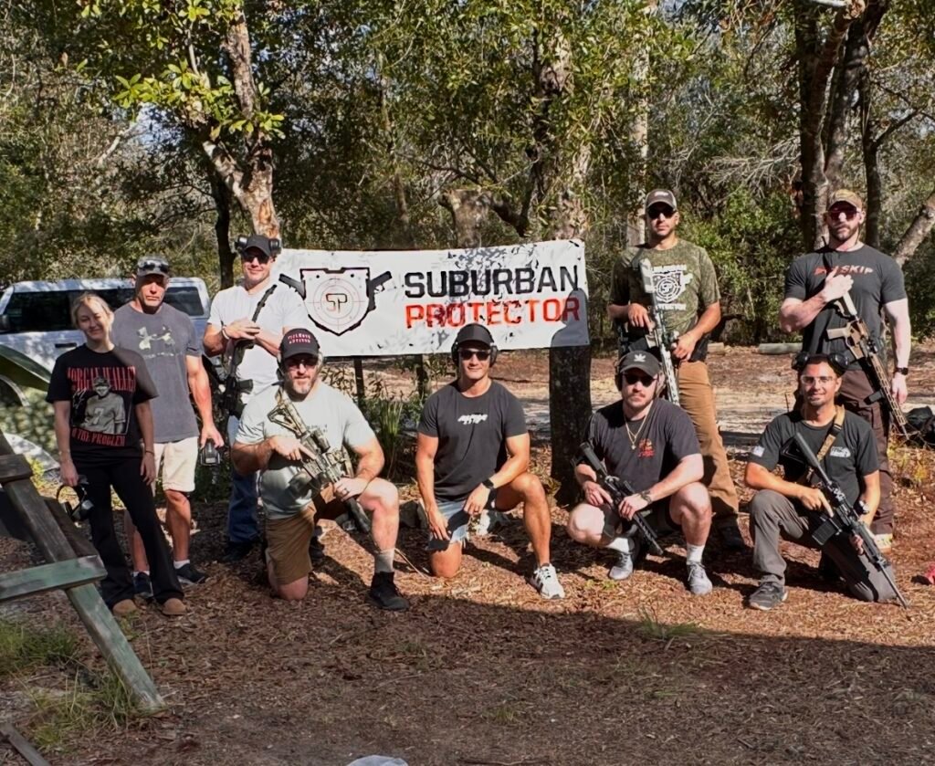 Firearm training class group photo after a course